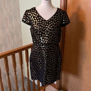 Kensie gold polkadot dress.